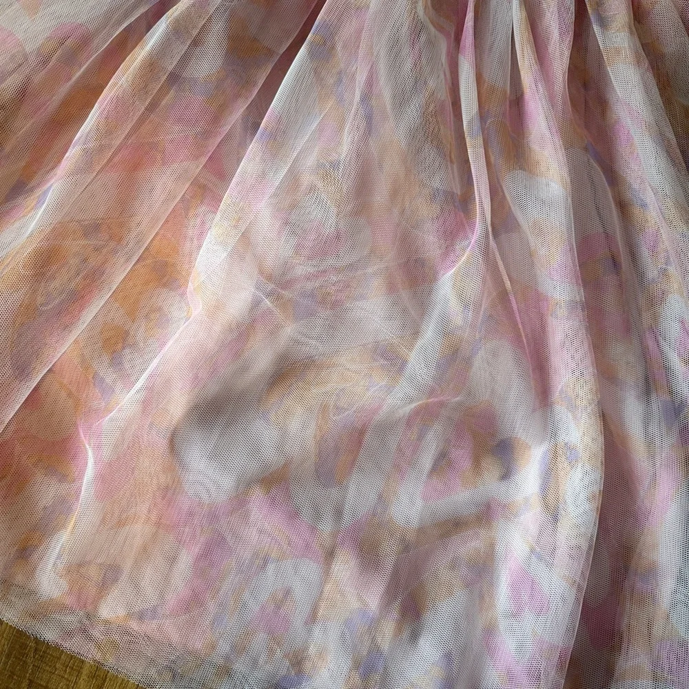 NWT Girls Size M (7/8) Pink Flutter Sleeve Sundress with heart details - Picture 4 of 4